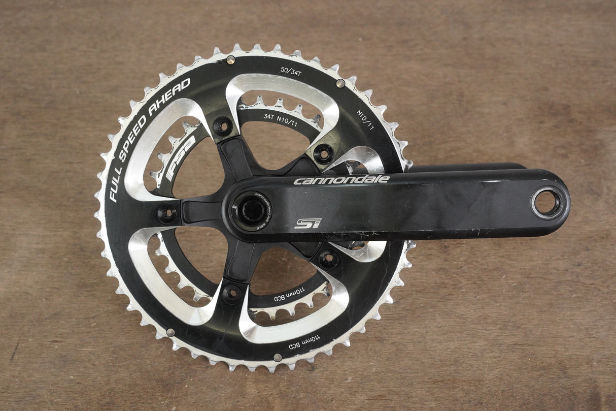175mm 50/34T BB30 Cannondale Si Hollowgram Road Crankset