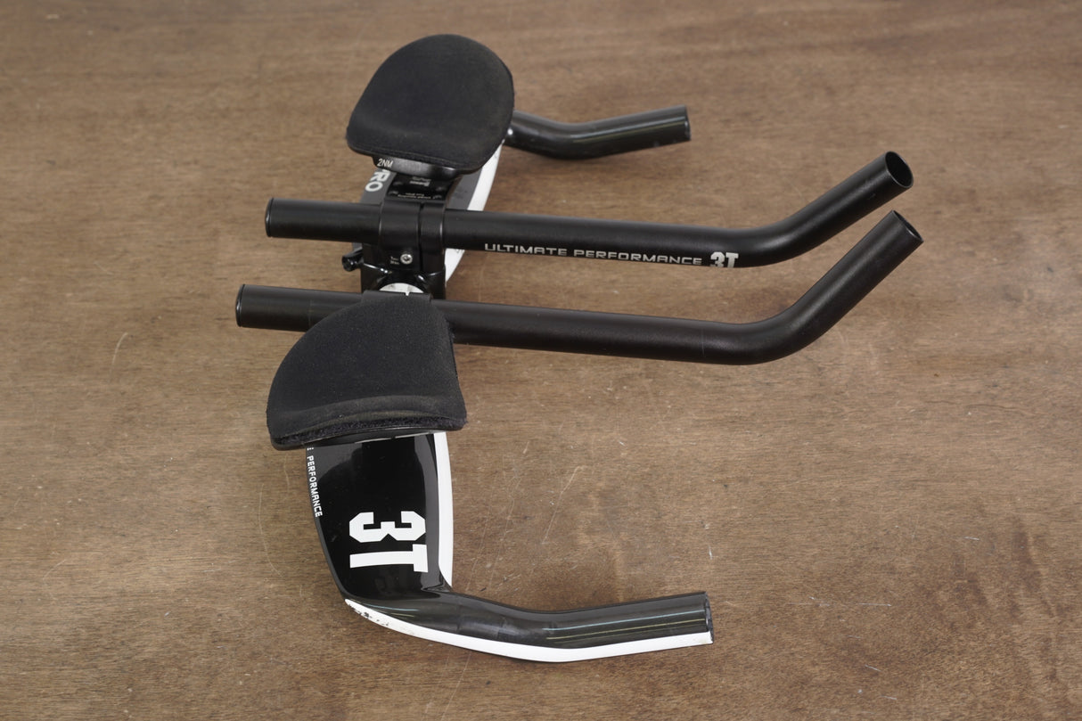 42cm 3T Aura Pro Carbon TT Triathlon Aero Base Bar Handlebar + Extensions 31.8mm