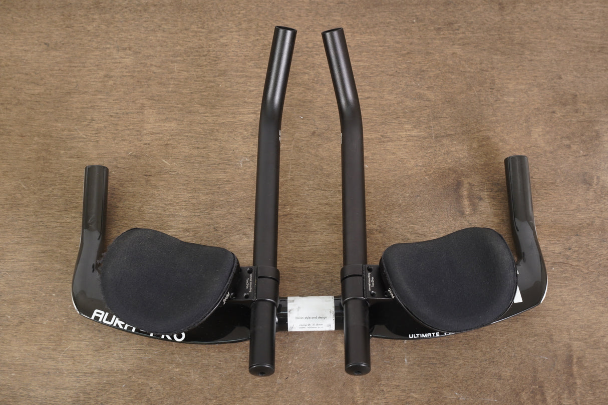 42cm 3T Aura Pro Carbon TT Triathlon Aero Base Bar Handlebar + Extensions 31.8mm