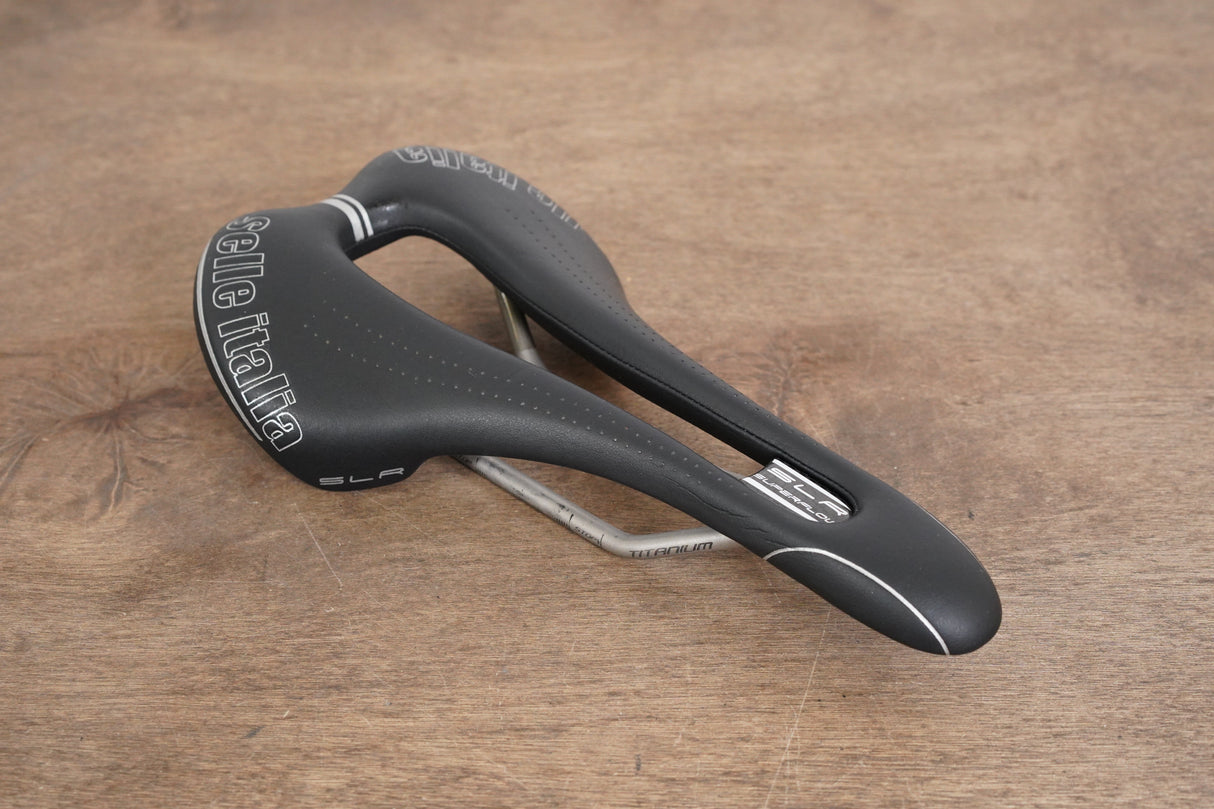 145mm Selle Italia SLR Superflow Titanium 316 Rail Road Saddle