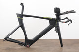 56cm Cannondale Slice RS Carbon Rim Brake TT Triathlon Frameset + Cockpit + Calipers