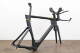 56cm Cannondale Slice RS Carbon Rim Brake TT Triathlon Frameset + Cockpit + Calipers