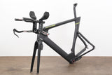 56cm Cannondale Slice RS Carbon Rim Brake TT Triathlon Frameset + Cockpit + Calipers