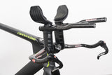 56cm Cannondale Slice RS Carbon Rim Brake TT Triathlon Frameset + Cockpit + Calipers