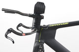 56cm Cannondale Slice RS Carbon Rim Brake TT Triathlon Frameset + Cockpit + Calipers