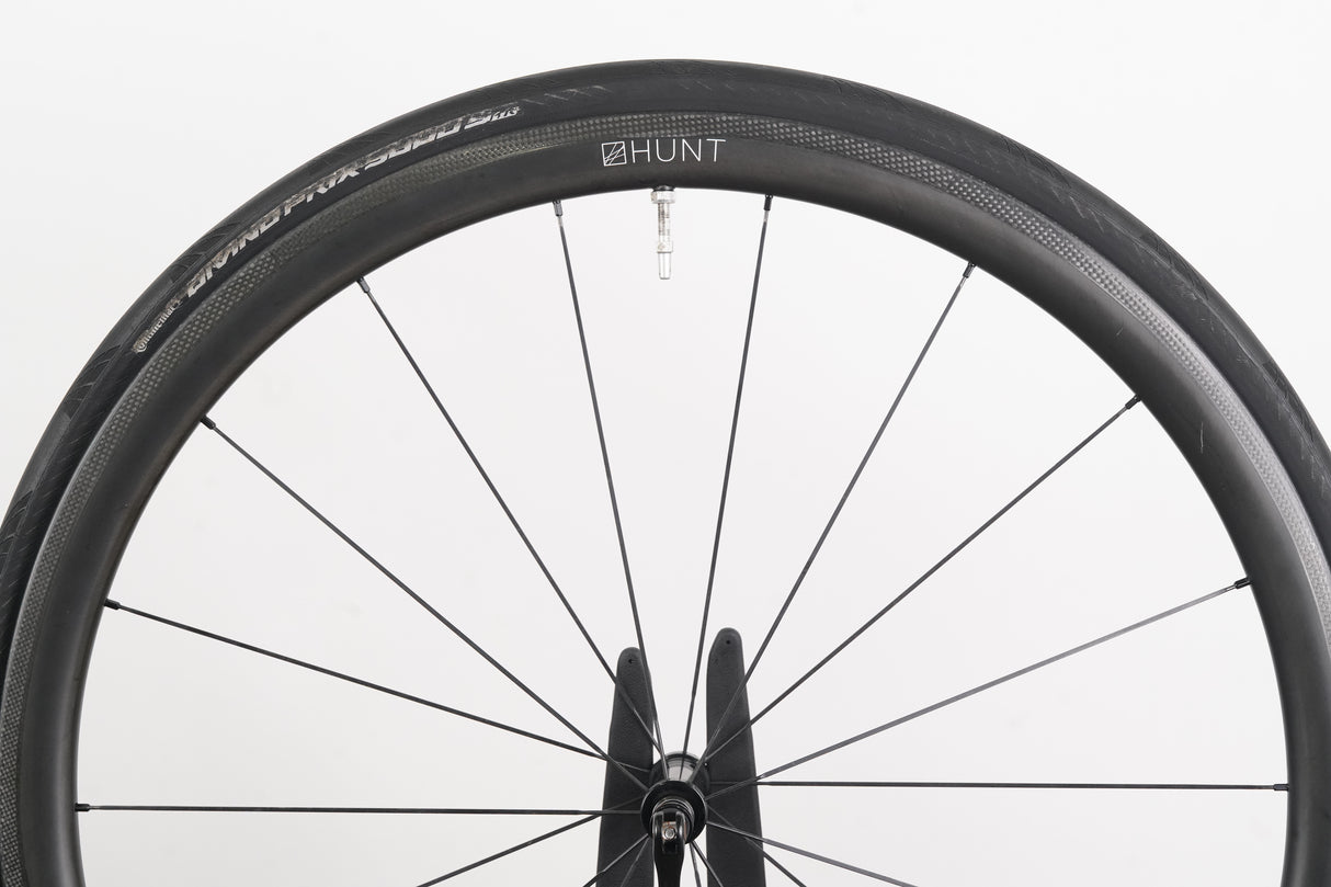 Hunt 36/50 Carbon Tubeless Clincher Rim Brake Wheelset Shimano/SRAM 11 Speed