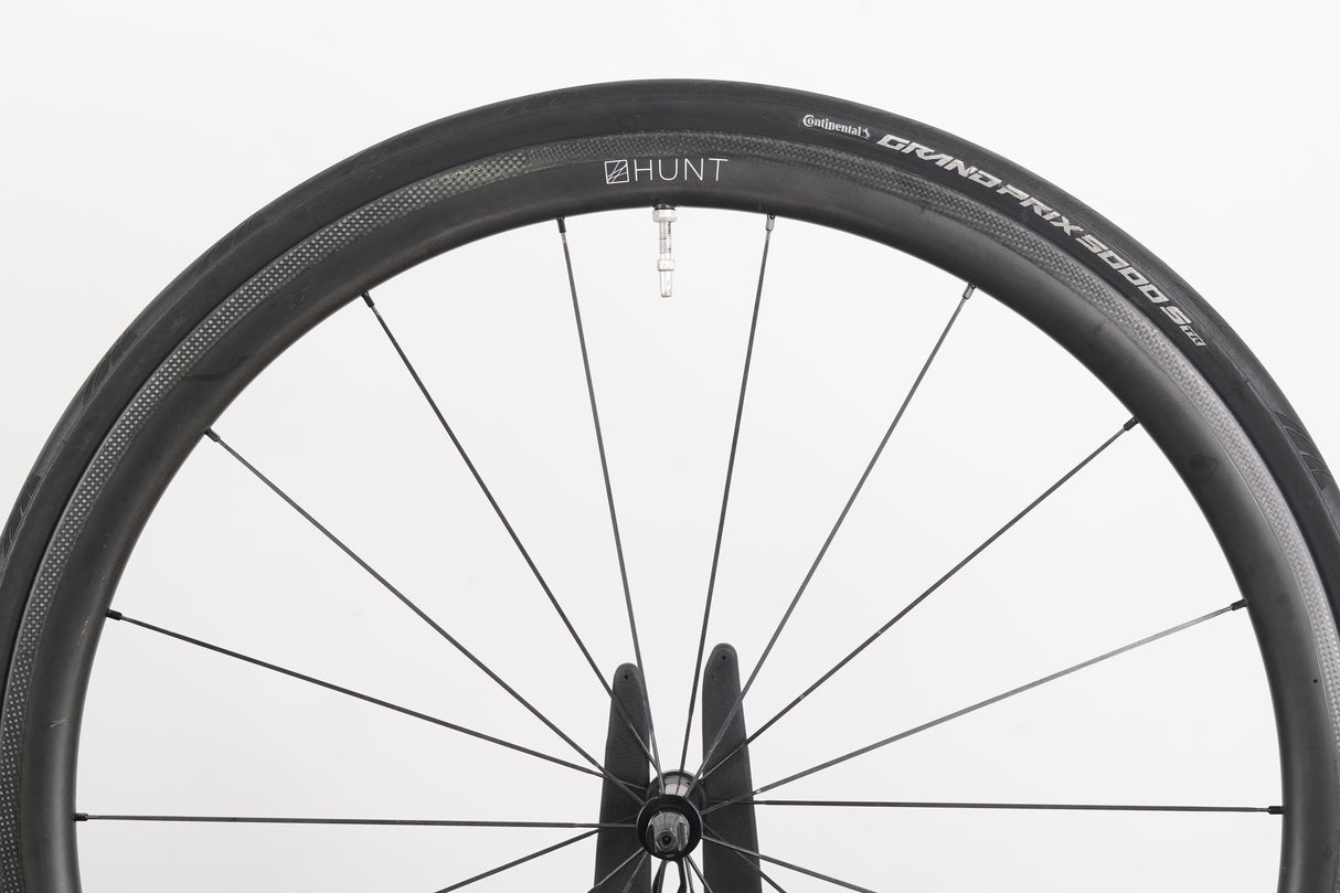 Hunt 36/50 Carbon Tubeless Clincher Rim Brake Wheelset Shimano/SRAM 11 Speed