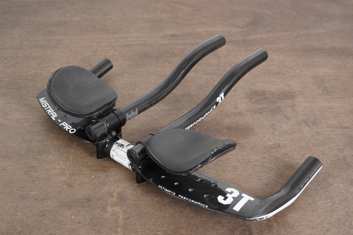 42cm 3T Mistral Pro Carbon TT Aero Base Bar + Carbon Extensions Handlebar 31.8mm