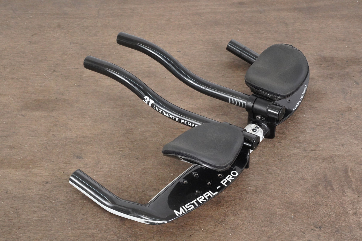 42cm 3T Mistral Pro Carbon TT Aero Base Bar + Carbon Extensions Handlebar 31.8mm