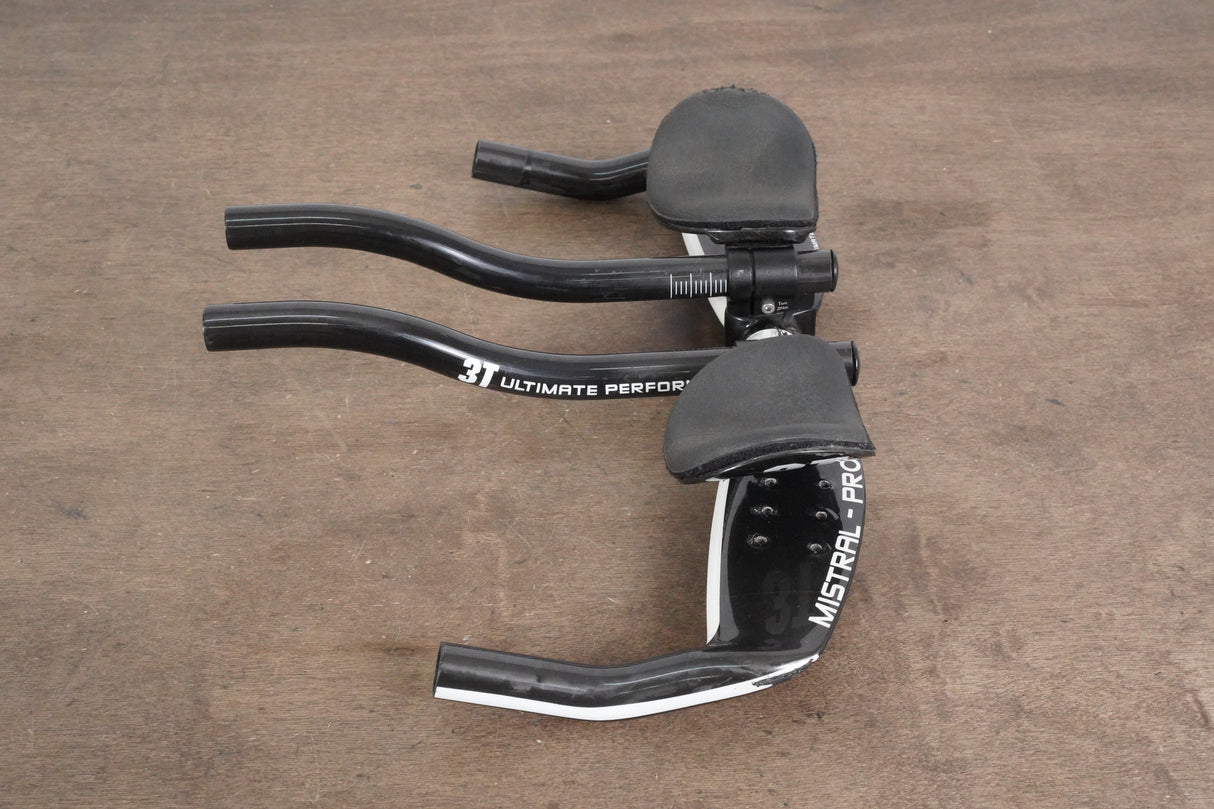 42cm 3T Mistral Pro Carbon TT Aero Base Bar + Carbon Extensions Handlebar 31.8mm