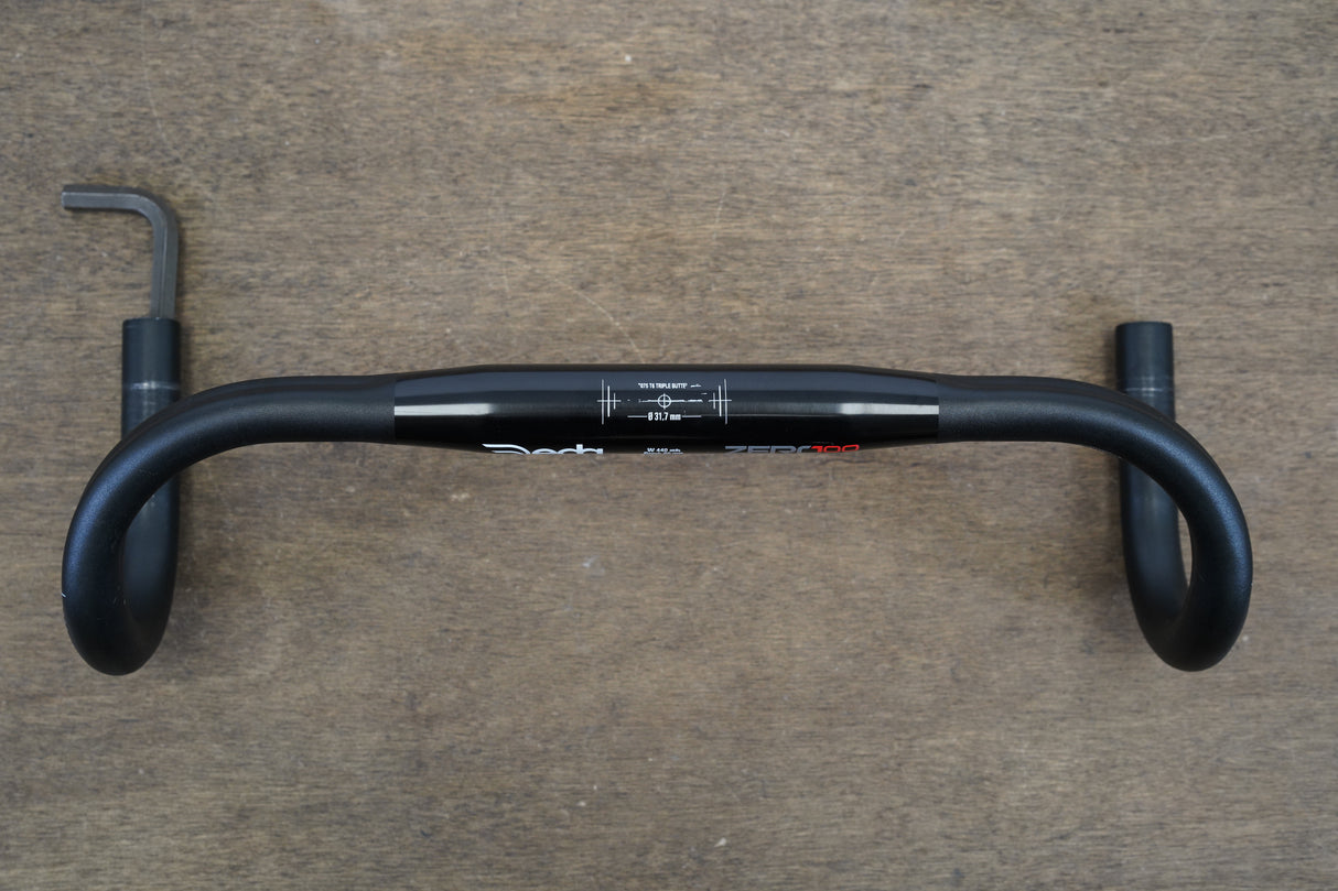 44cm Deda Elementi Zero100 Shallow Alloy Compact Road Handlebar 31.7mm Zero 100