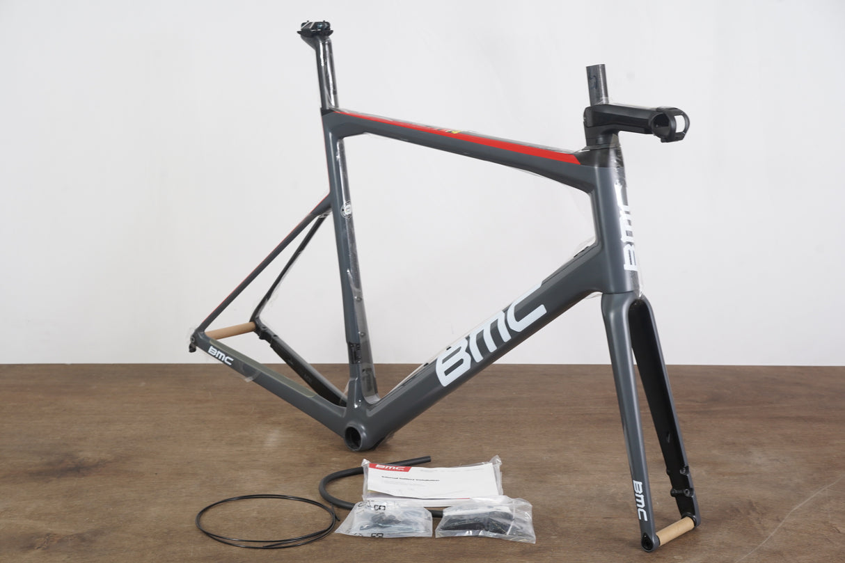 NEW 2019 61cm BMC Teammachine SLR01 Disc Team MOD Frameset GRY-RED-BLK