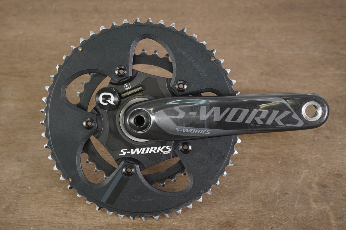 172.5mm 52/36T BB30 Specialized S-WORKS Quarq Power Meter Carbon Crankset