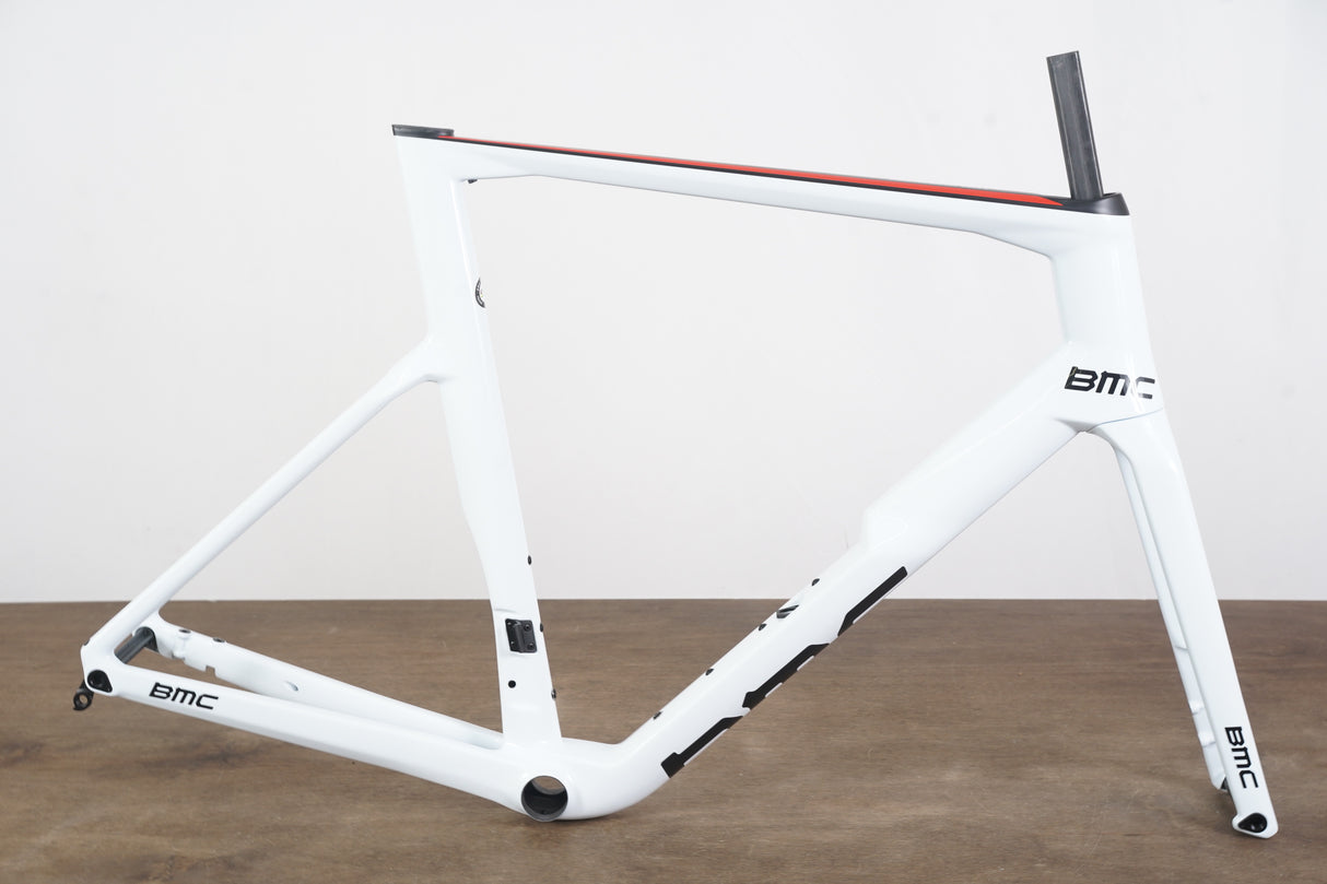 NEW 2021 61cm BMC Timemachine ROAD 01 TMR01 Disc Team Frameset WHT-BLK-RED