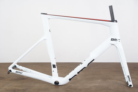 NEW 2021 61cm BMC Timemachine ROAD 01 TMR01 Disc Team Frameset WHT-BLK-RED