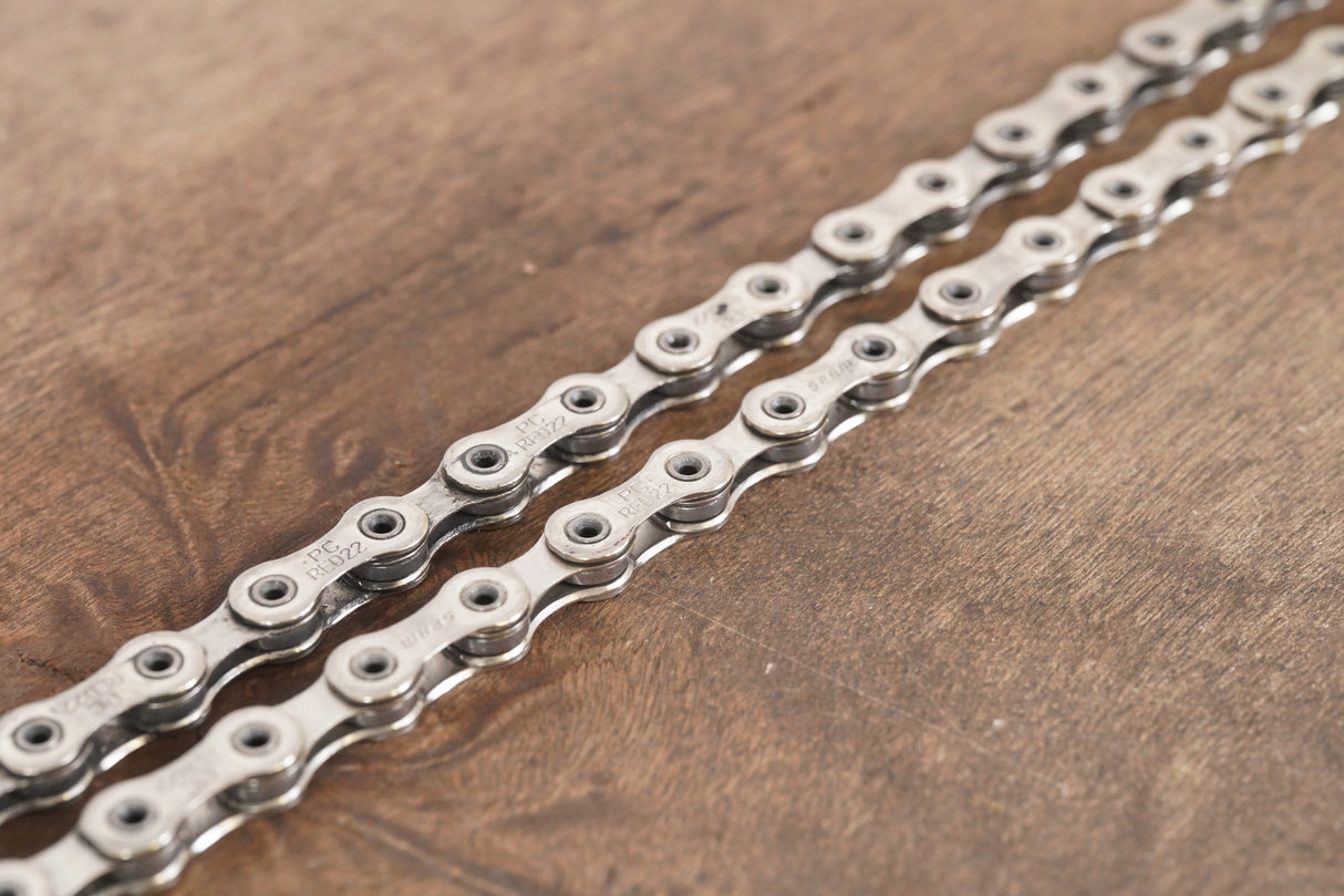 110L SRAM RED22 11 Speed Road Chain >75% Life Remaining 110 Links