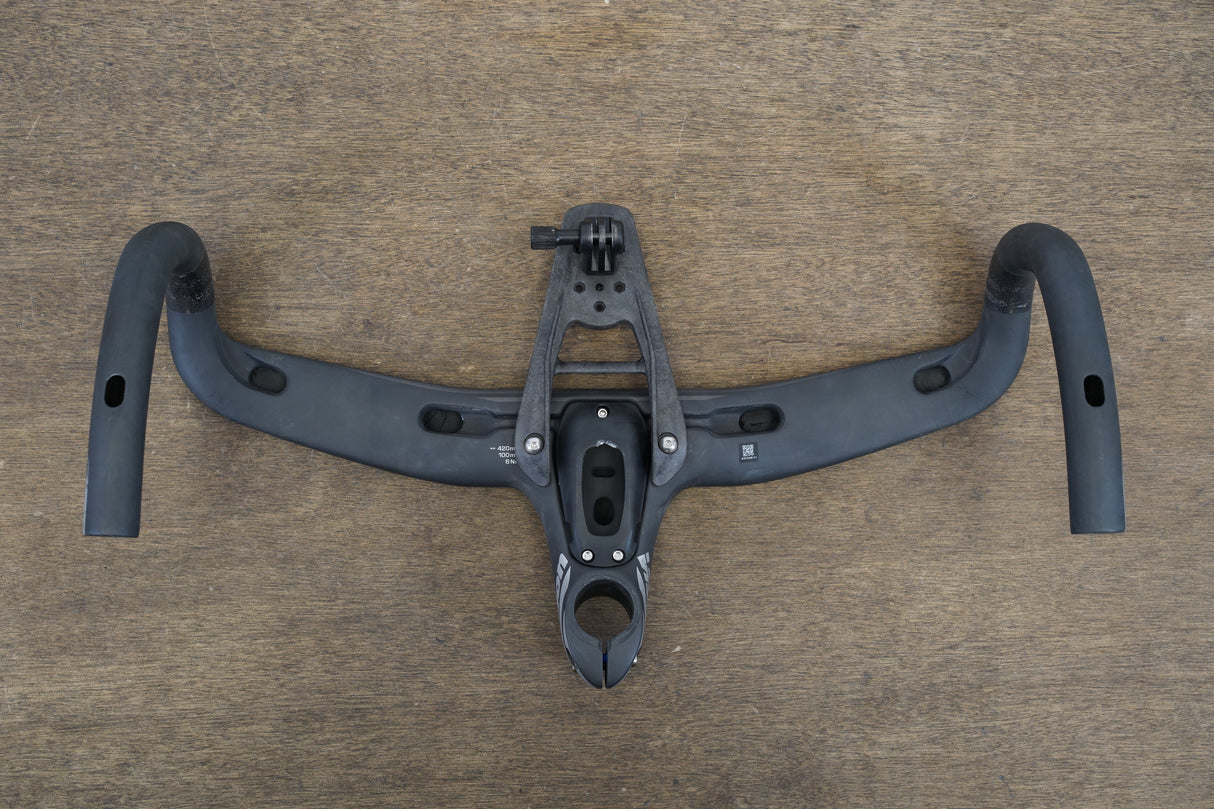 42cm Vision Metron 5D 100mm -6 Degree Integrated Carbon Barstem Handlebar + Mount