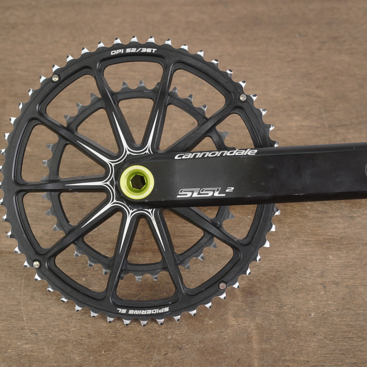 Pédalier de route 175 mm 52/36T BB30 Cannondale Si Spidering Hollowgram