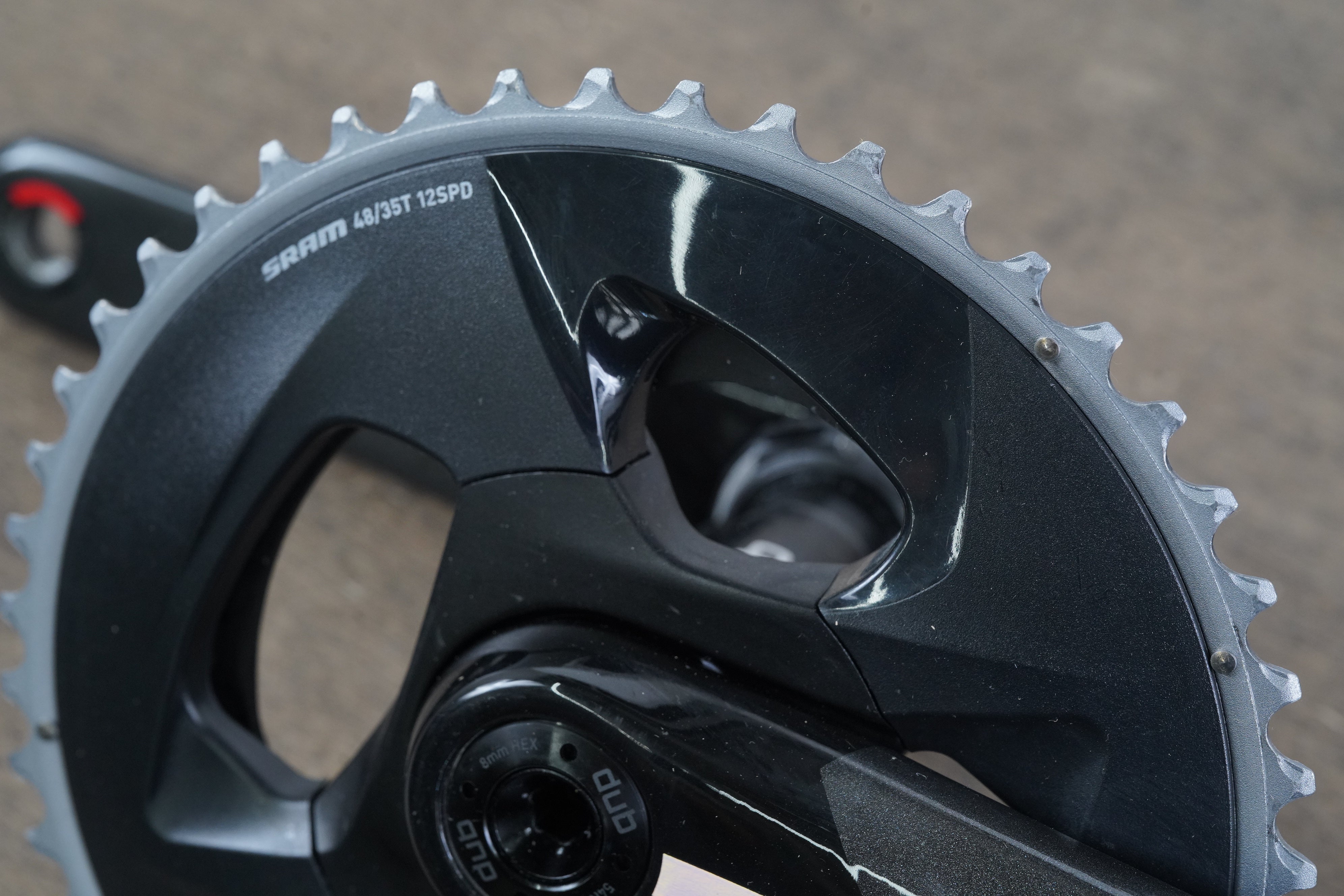 165mm 48/35T DUB SRAM Force AXS D2 12 Speed Road Crankset 741g