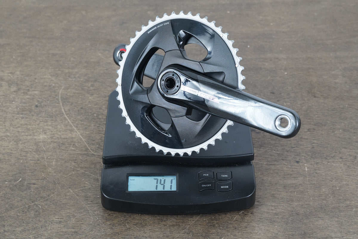 165mm 48/35T DUB SRAM Force AXS D2 12 Speed Road Crankset 741g