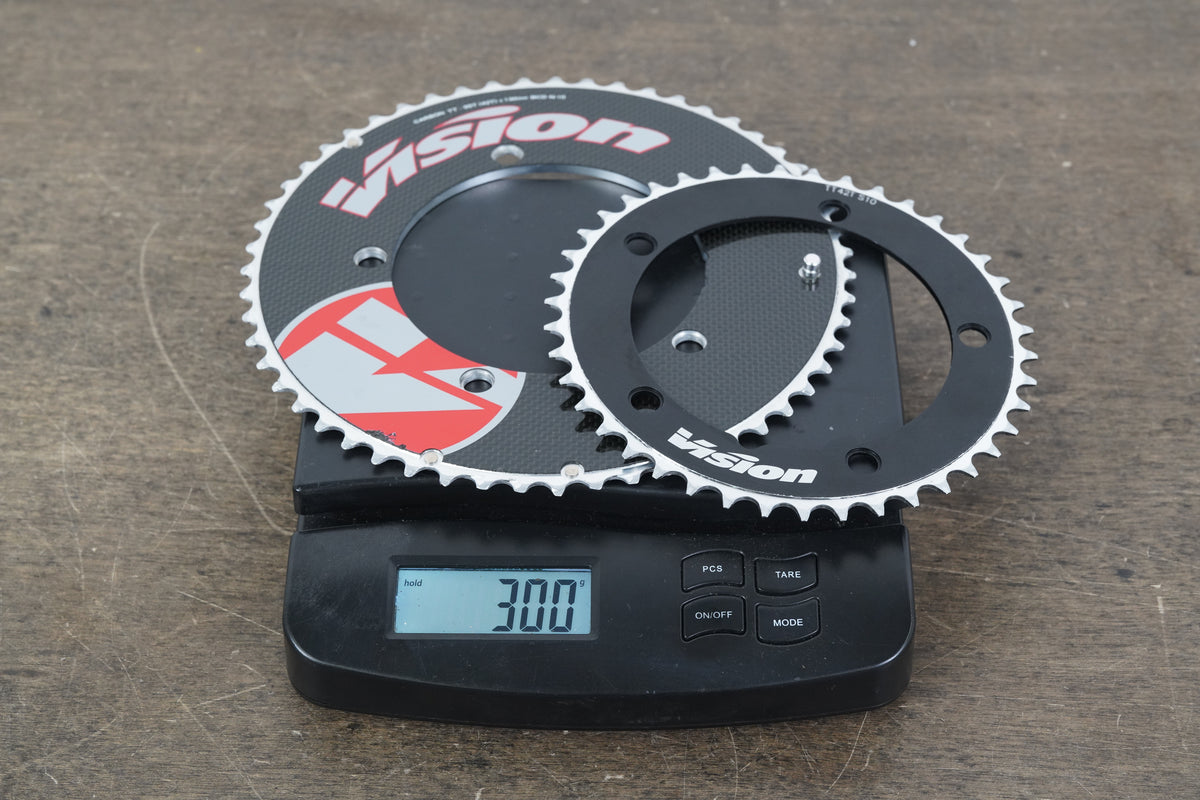 55/42T Vision Carbon TT 5x130BCD Road TT Time Trial Chainrings 300g