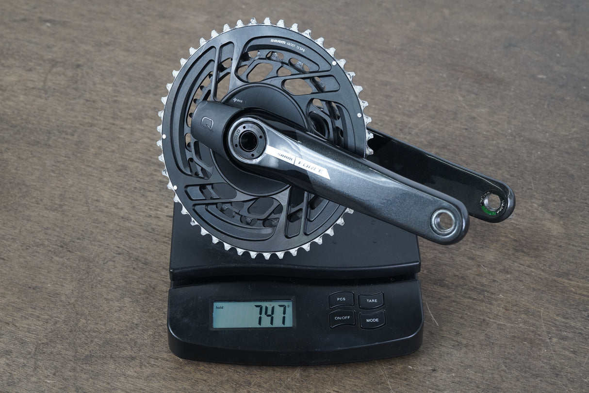 172.5mm 48/35T DUB SRAM Force AXS D2 Quarq Power Meter Road Crankset 747g