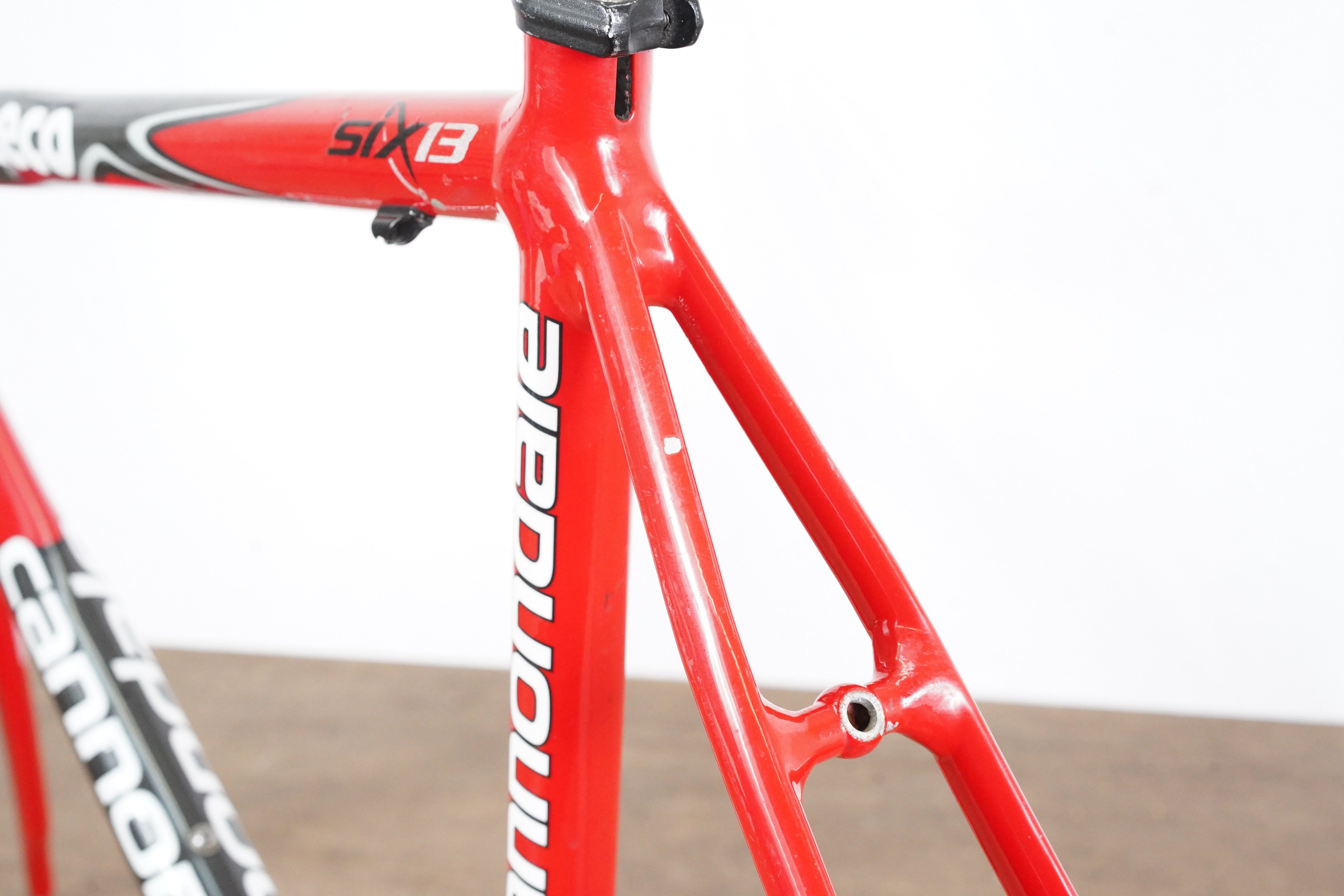 54cm Cannondale Six13 Saeco Edition Alloy Rim Brake Road Frameset Six Elevate Cycling