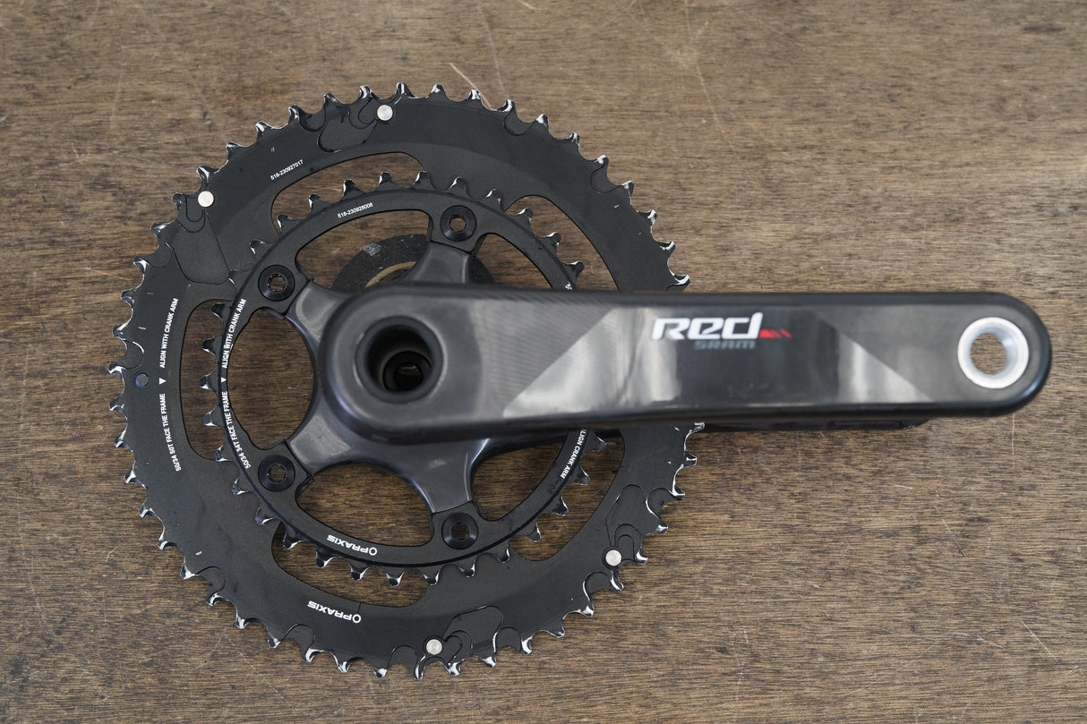 172.5mm 50/34T BB30 SRAM Red 22 Praxis Works Carbon Crankset 521g