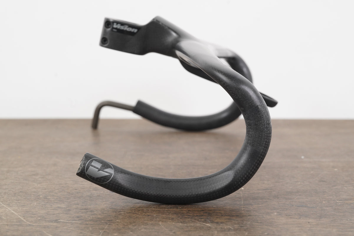 40cm 100mm -6 Degree Vision Metron 5D ACR Carbon Barstem Handlebar 1 1/8"