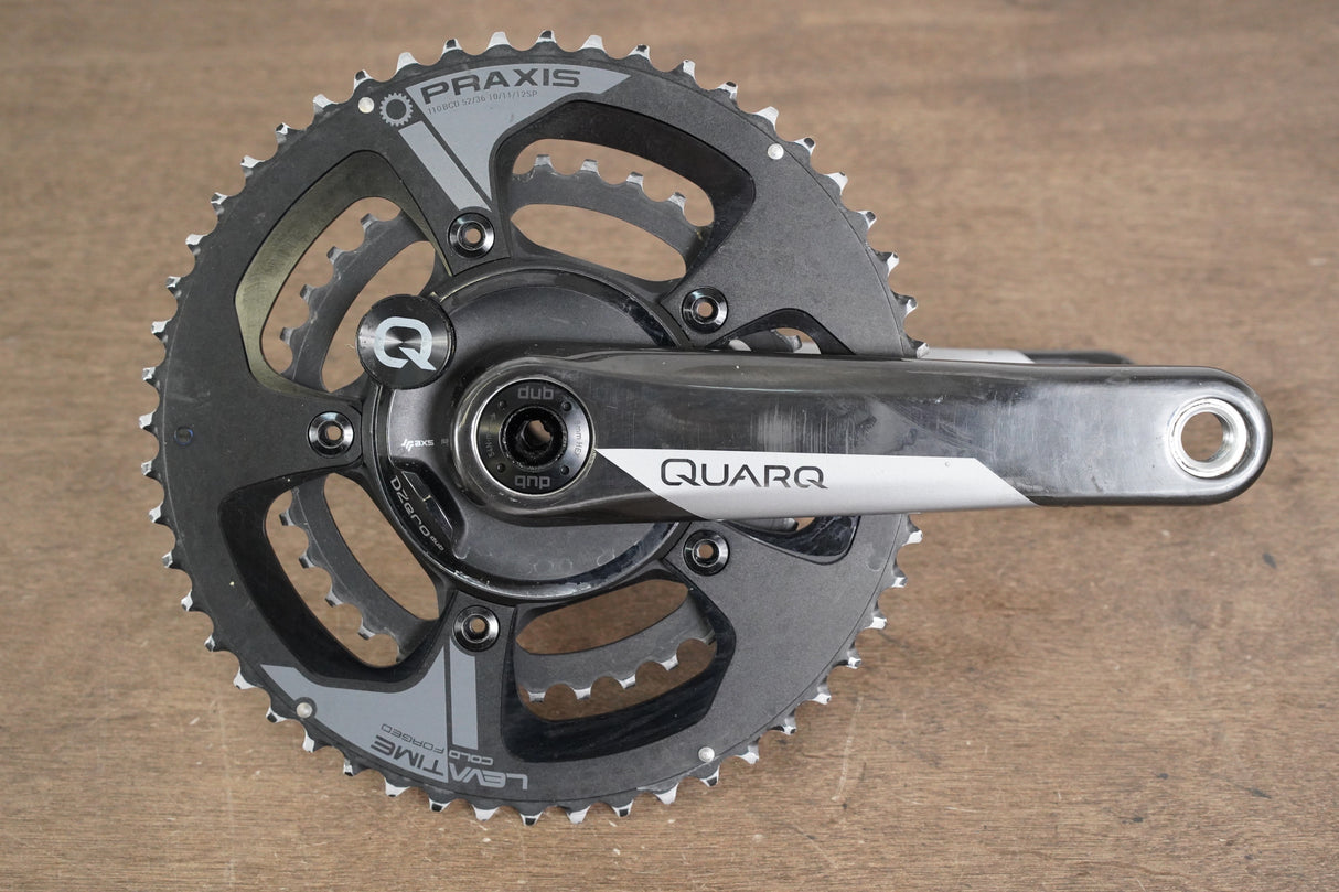 172.5mm 52/36T DUB Quarq DZero Power Meter Road Crankset