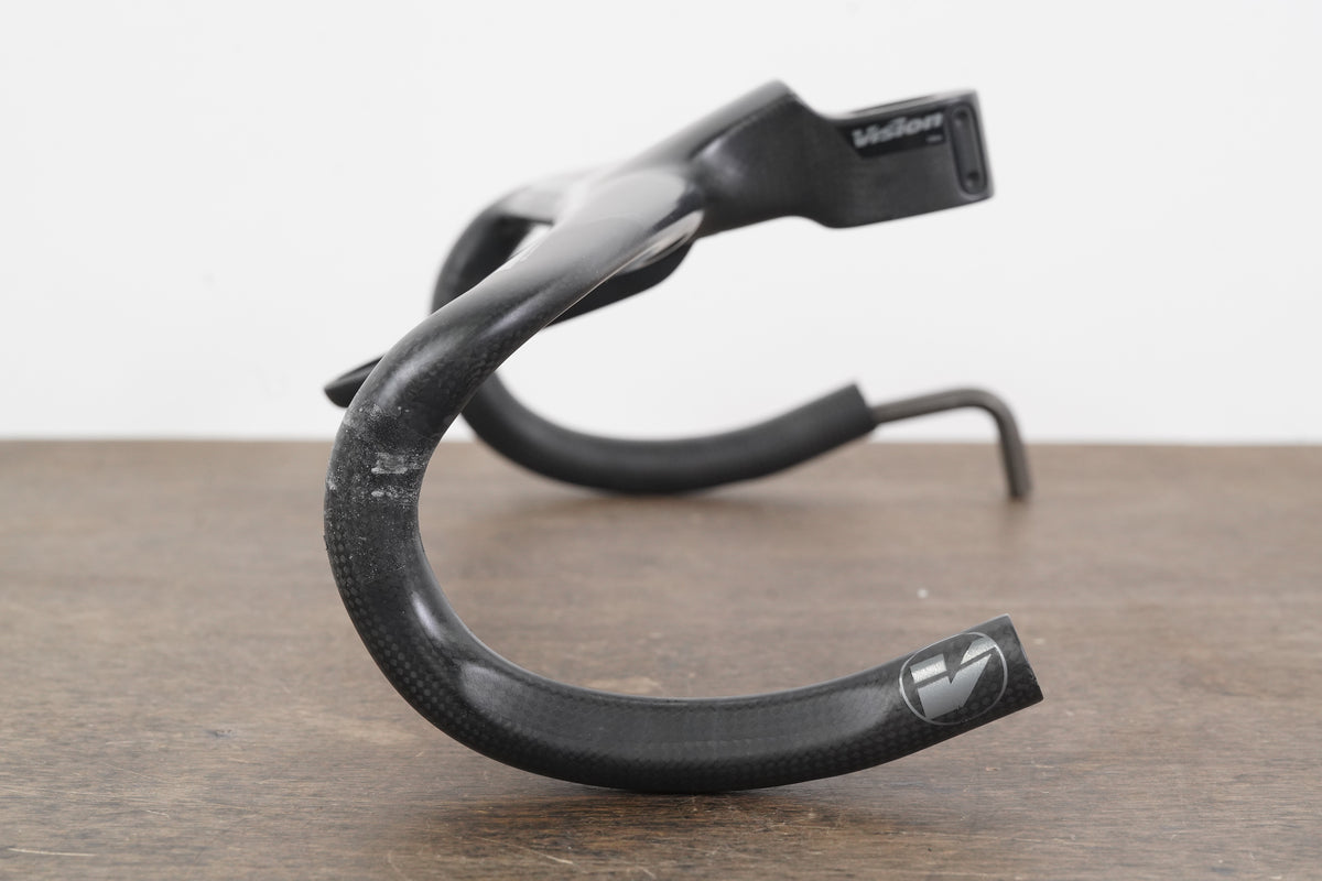 40cm 100mm -6 Degree Vision Metron 5D ACR Carbon Barstem Handlebar 1 1/8"