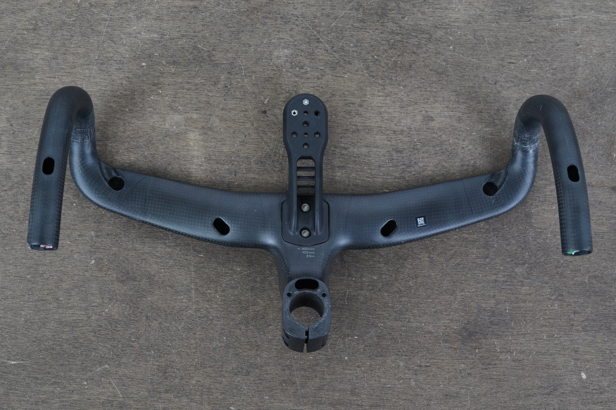 40cm 100mm -6 Degree Vision Metron 5D ACR Carbon Barstem Handlebar 1 1/8"