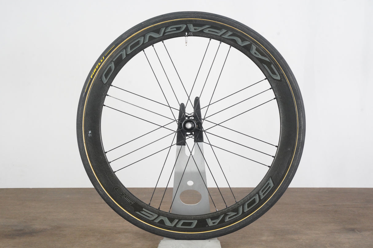 FRONT Campagnolo Bora One 50 Carbon Tubular Disc Brake Wheel