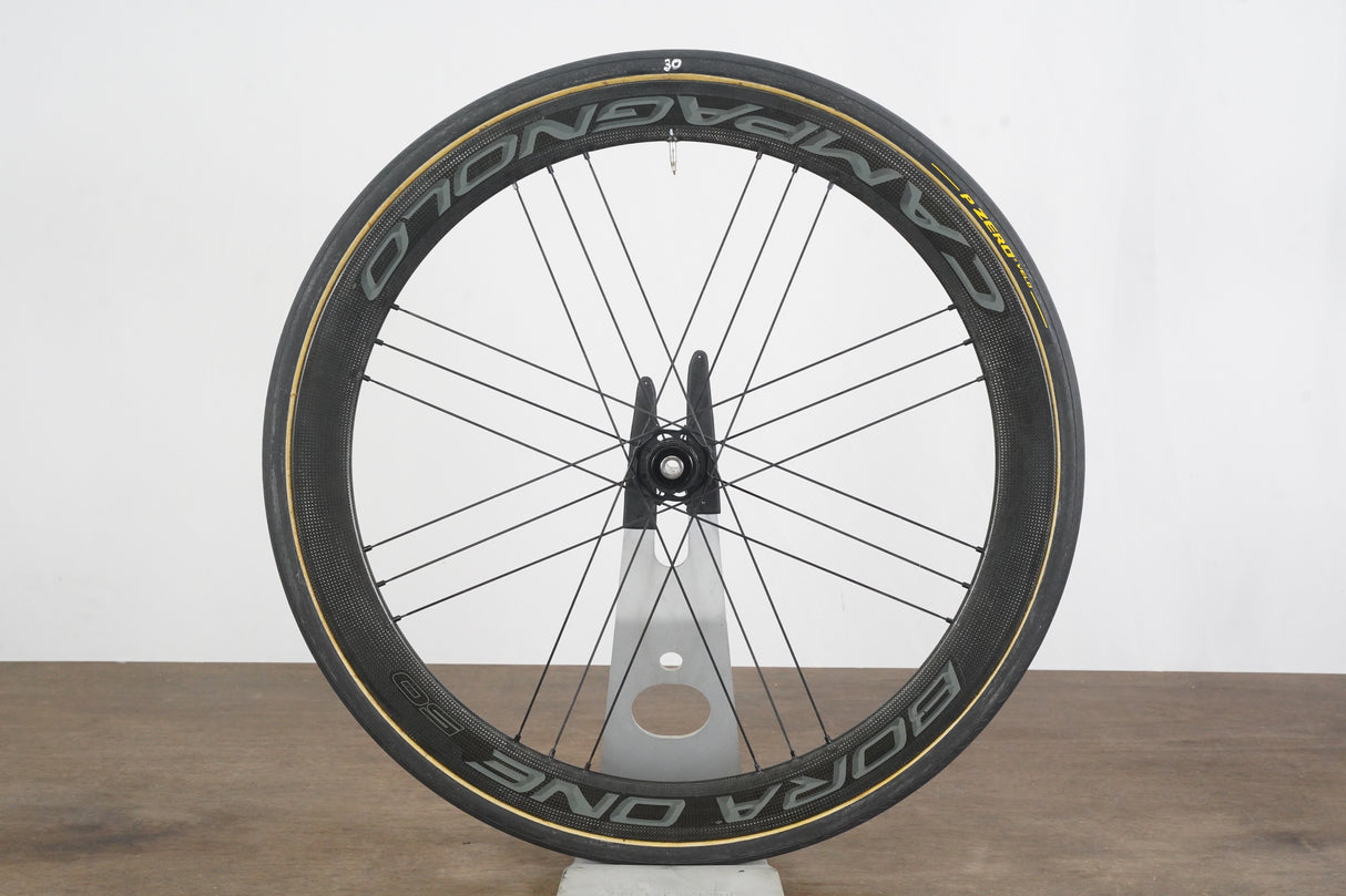 FRONT Campagnolo Bora One 50 Carbon Tubular Disc Brake Wheel