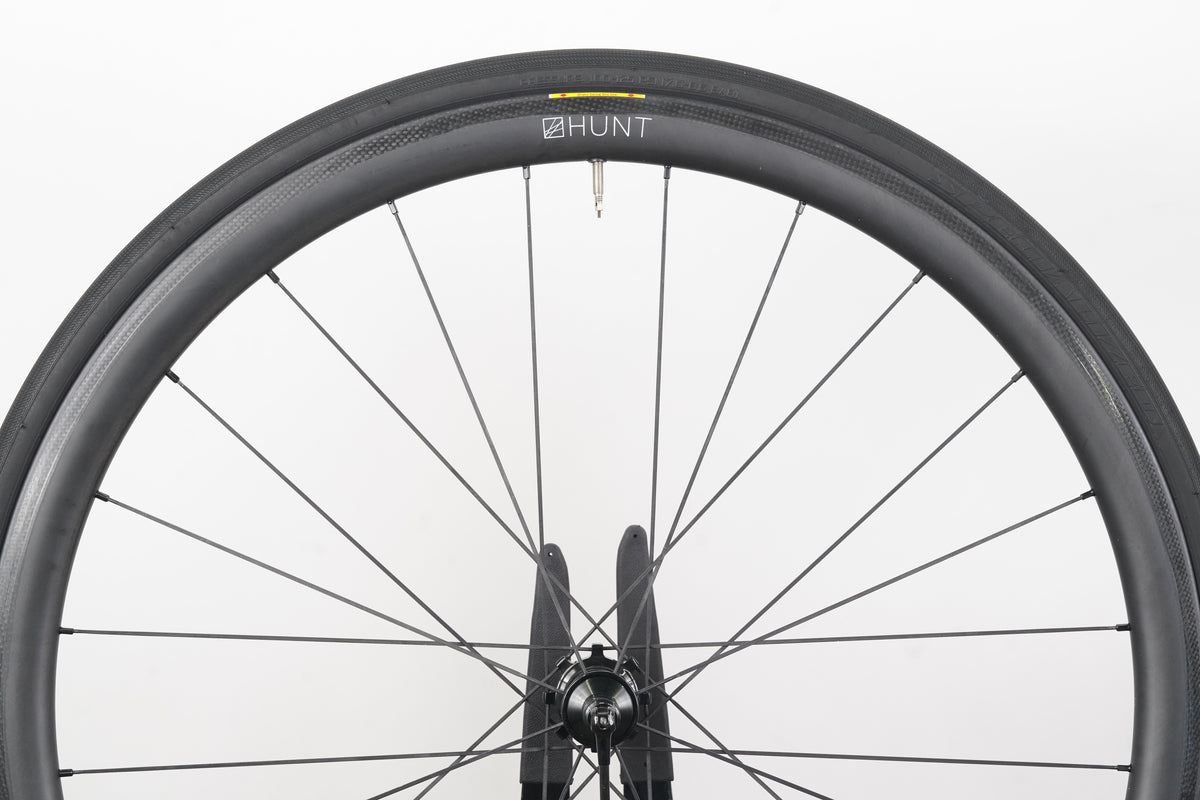 Hunt 36 Carbon Tubeless Clincher Rim Brake Wheelset SRAM XDR 12 Speed