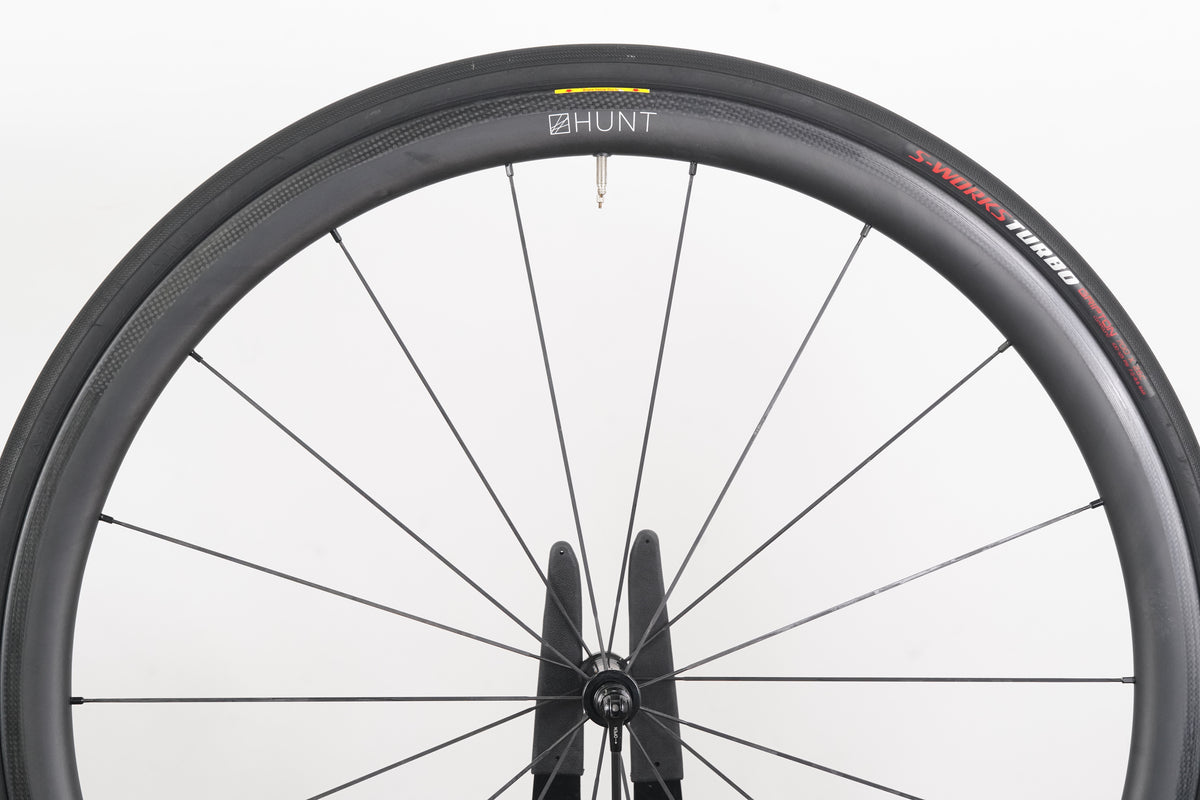 Hunt 36 Carbon Tubeless Clincher Rim Brake Wheelset SRAM XDR 12 Speed