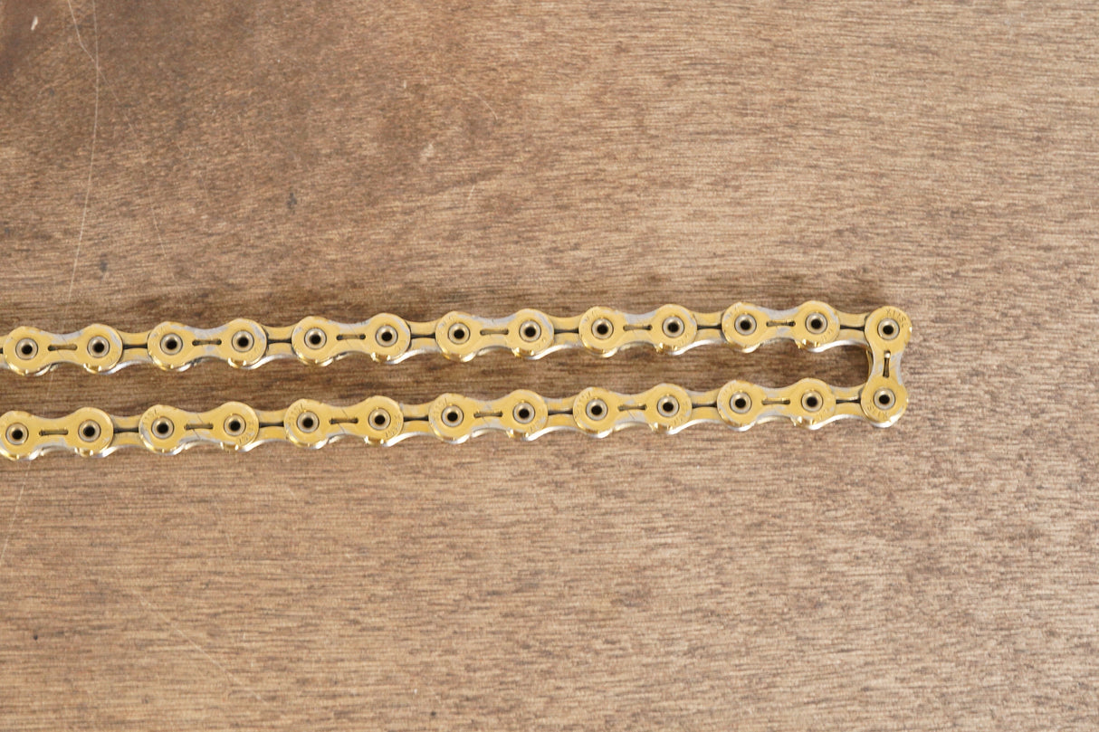 106L KMC X11SL Gold 11 Speed Road Chain 50% Life Remaining 106 Links