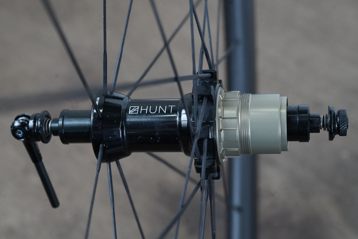 Hunt 36 Carbon Tubeless Clincher Rim Brake Wheelset SRAM XDR 12 Speed