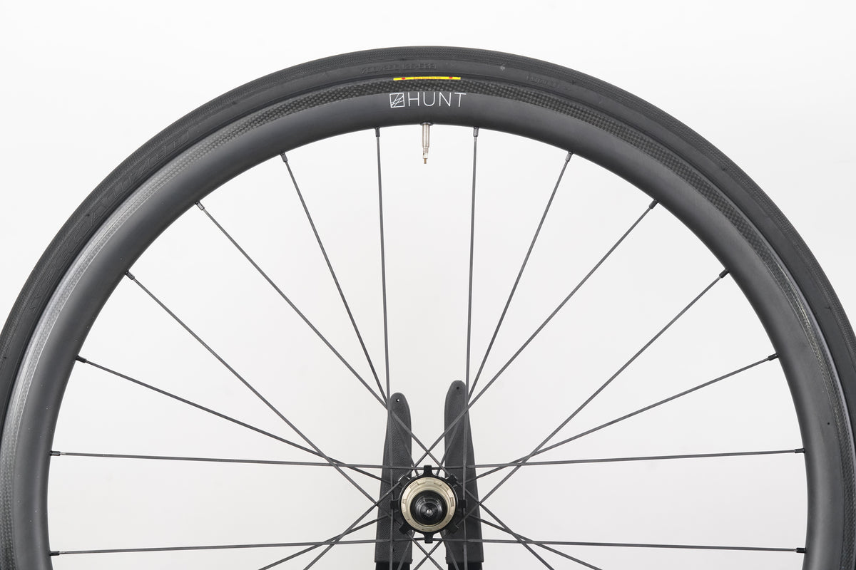 Hunt 36 Carbon Tubeless Clincher Rim Brake Wheelset SRAM XDR 12 Speed