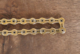 108L KMC X11SL Gold 11 Speed Road Chain >75% Life Remaining 108 Links