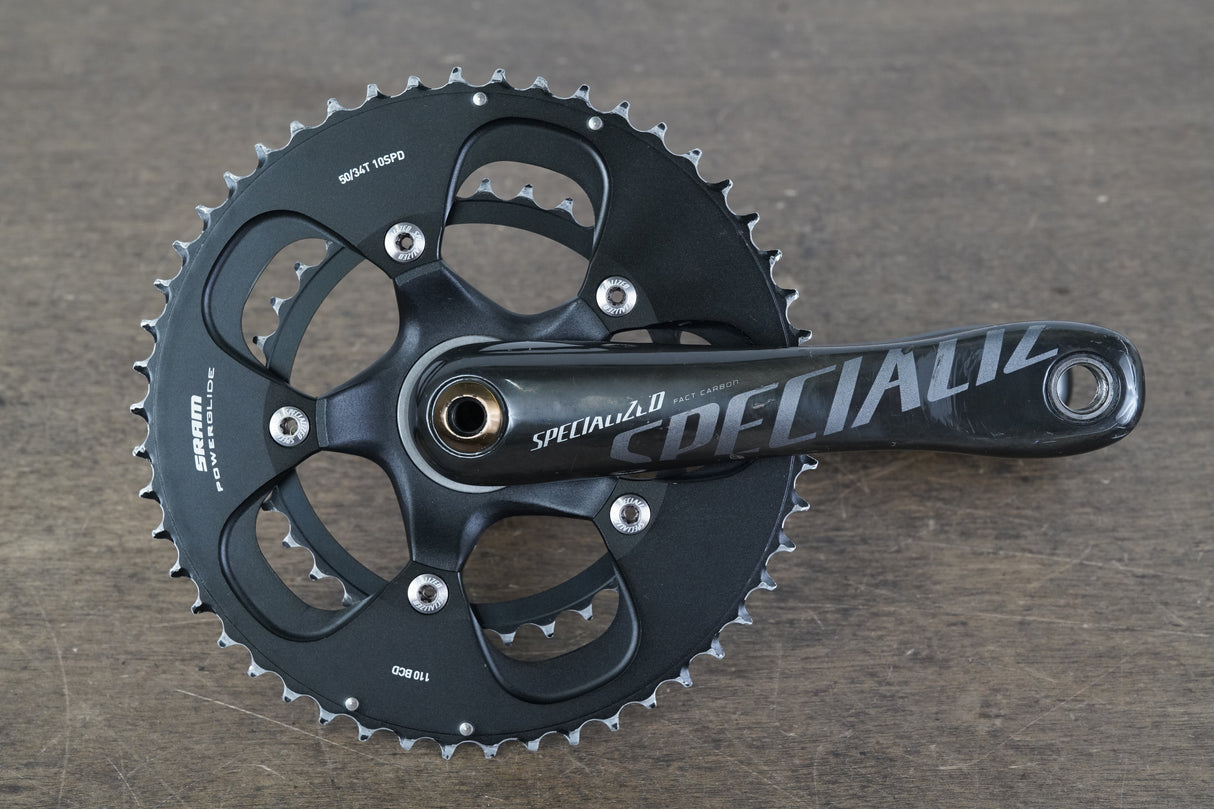 175mm 50/34T BB30 Specialized Carbon Road Crankset