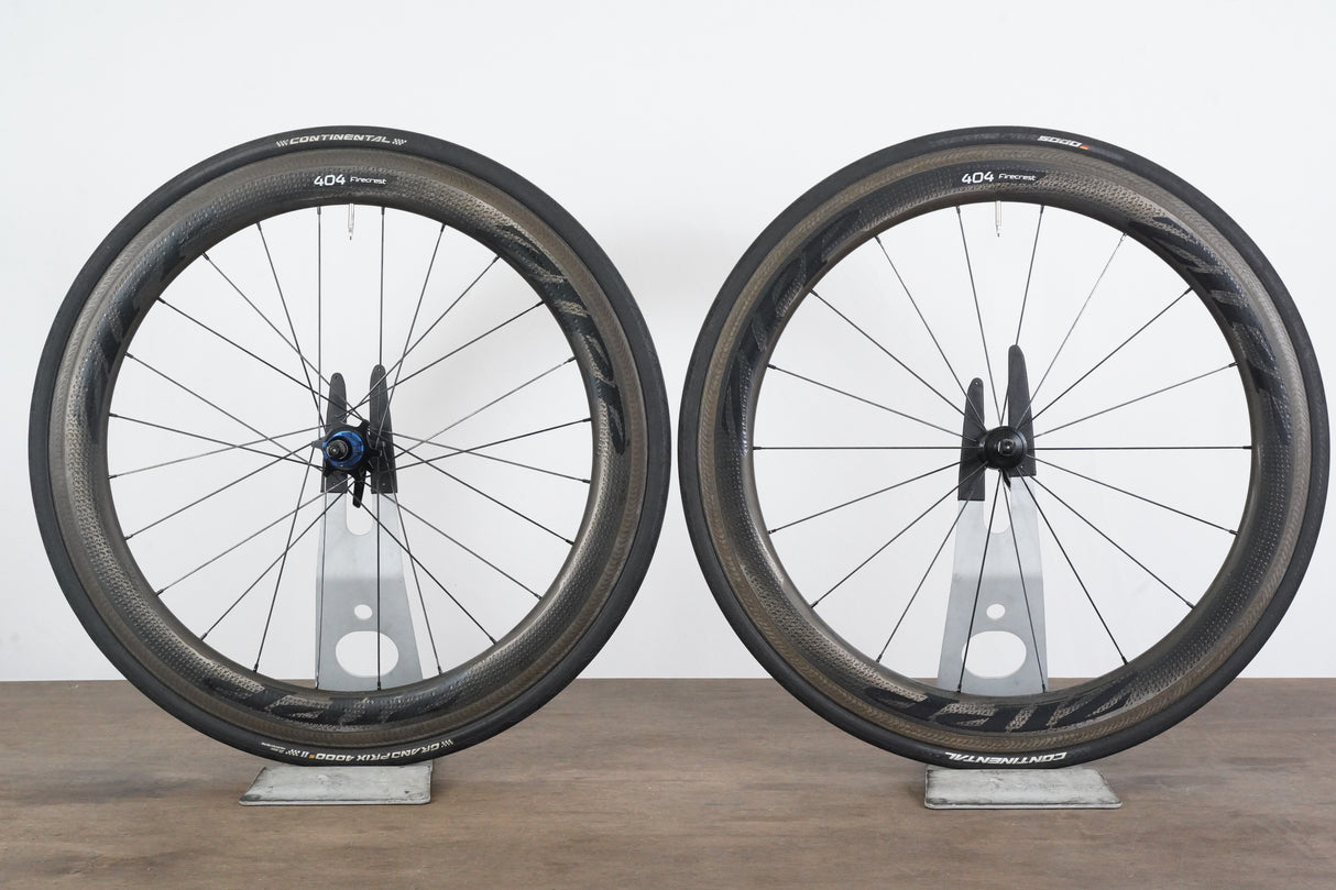 Zipp 404 Firecrest 77/177 Carbon Clincher Rim Brake Wheelset Campagnolo 11 Speed