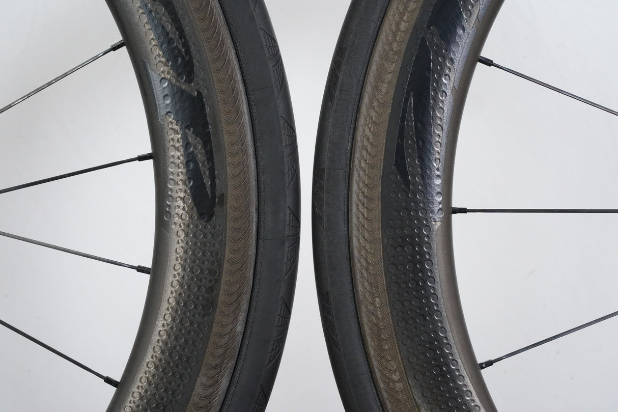 Zipp 404 Firecrest 77/177 Carbon Clincher Rim Brake Wheelset Campagnolo 11 Speed