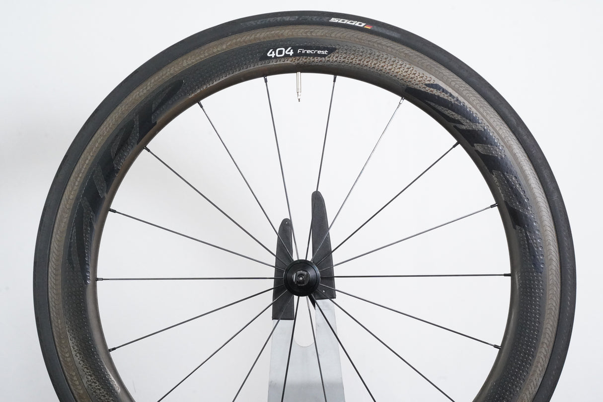 Zipp 404 Firecrest 77/177 Carbon Clincher Rim Brake Wheelset Campagnolo 11 Speed
