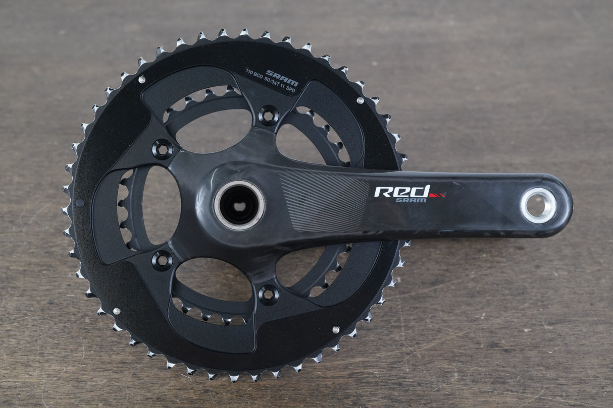 170mm 50/34T GXP SRAM Red 22 Carbon Crankset 571g