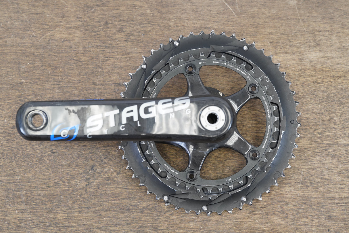 175mm 53/39T BB30 SRAM Red 22 Carbon Stages Power Meter Crankset