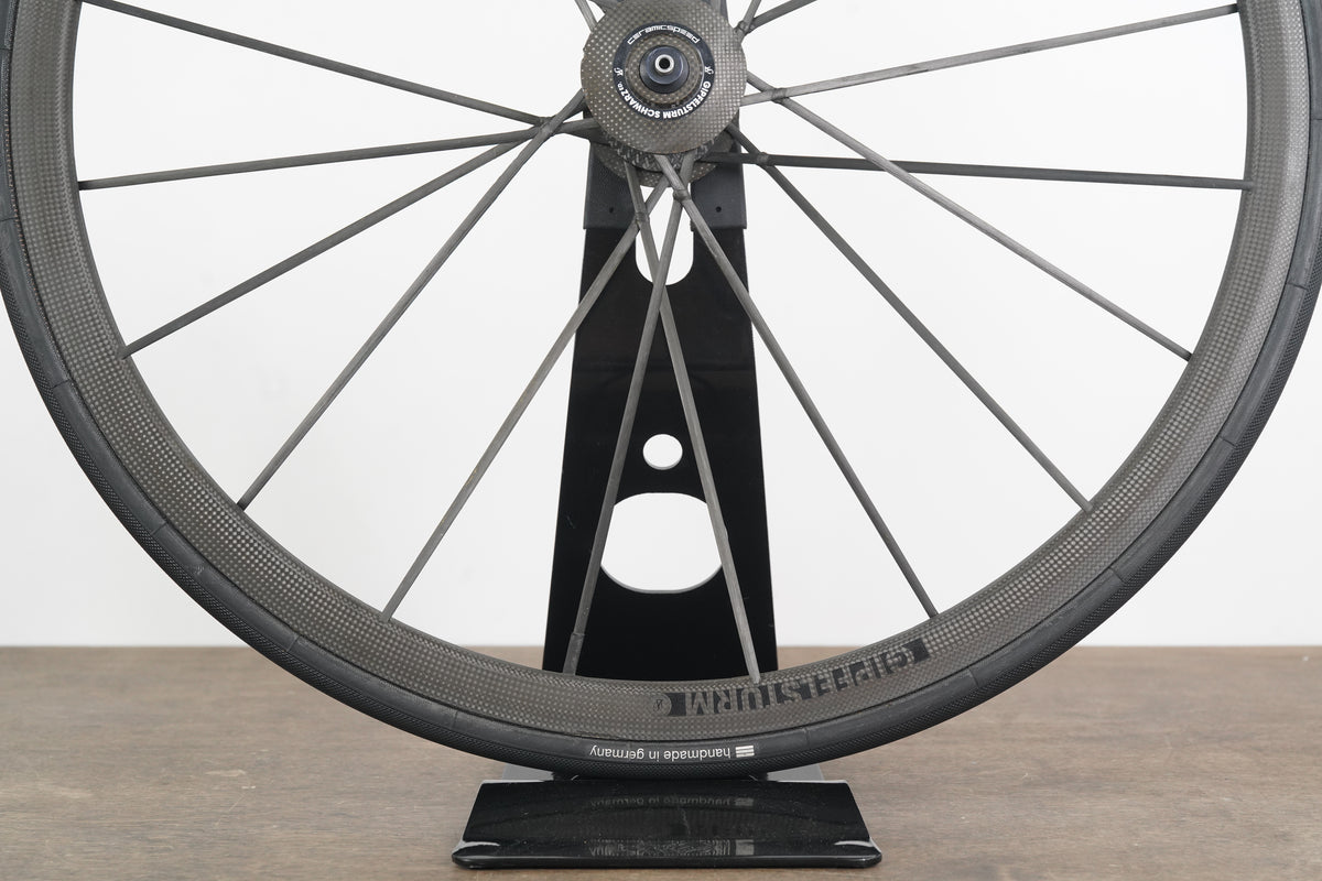 Lightweight Gipfeldturm Schwarz Carbon Tubular Rim Brake Wheelset 11 Speed