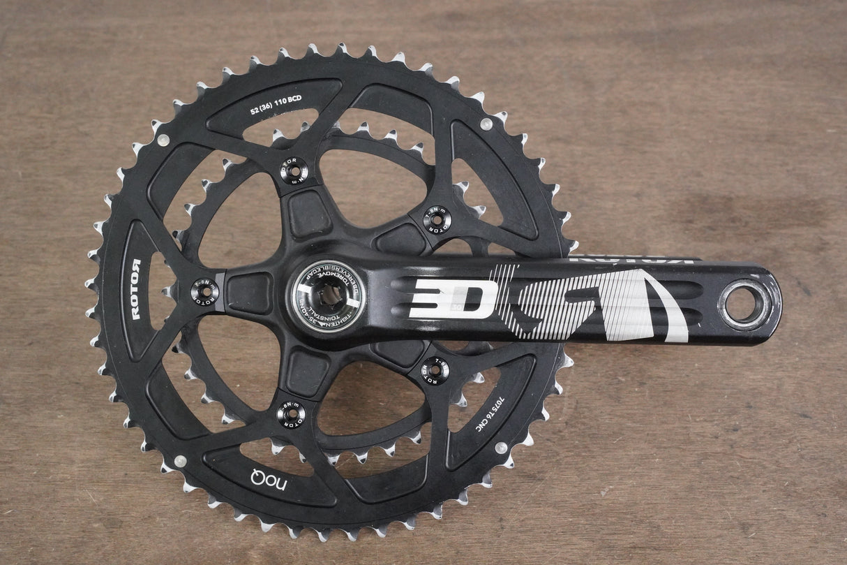 170mm 52/36T BB30 Rotor 3D Road Crankset