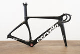 2019 54cm Cervelo S5 Carbon Aero Disc Brake Road Frameset + Cockpit
