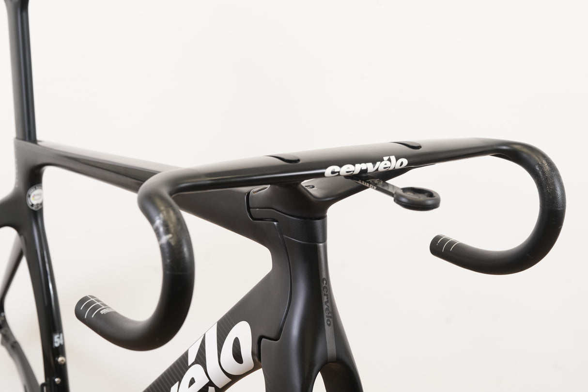2019 54cm Cervelo S5 Carbon Aero Disc Brake Road Frameset + Cockpit